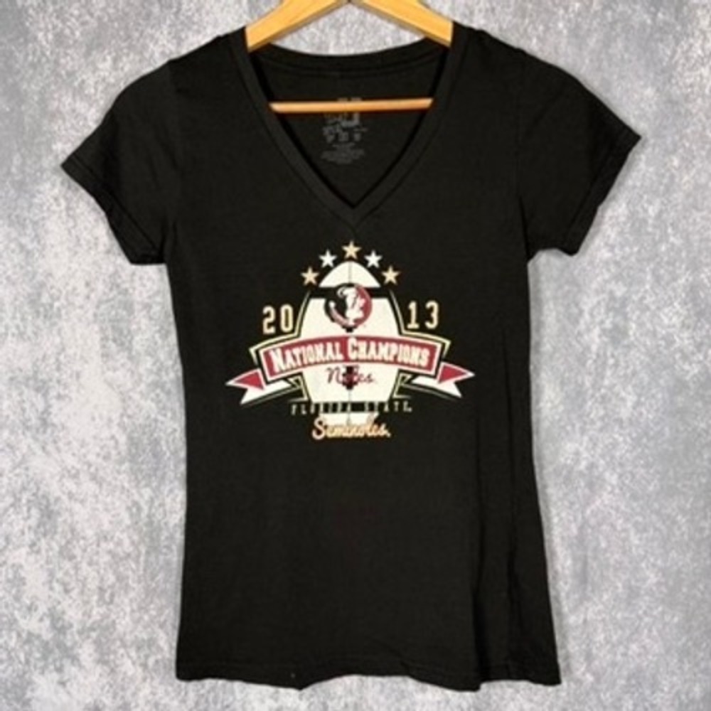 Women S Florida State Seminoles 2013 National Champions V-Neck Graphic Tee